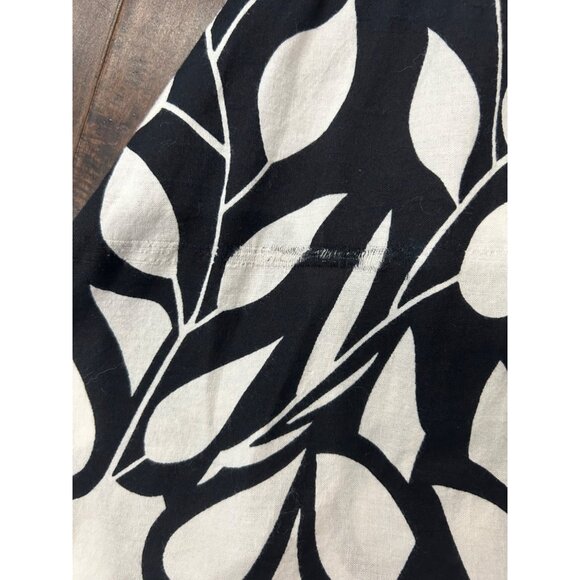 Magic Womens Black and White Botanical Pattern Spaghetti Strap Dress SZ Small - Picture 5 of 10